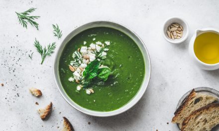 Spanakopita soup – crema di spinaci e cavolfiore