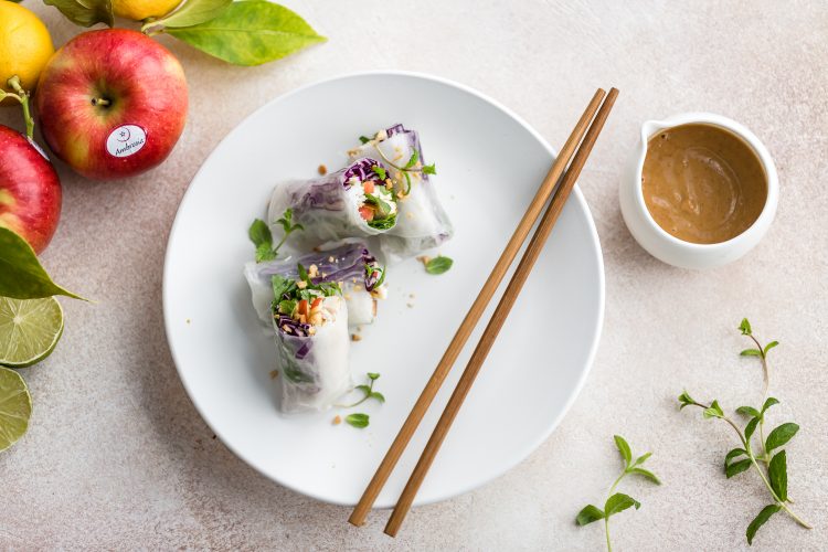 Spring roll di pollo e mela 