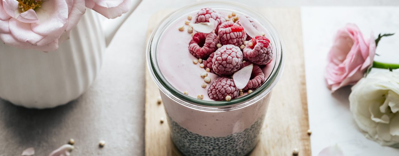 chia parfait mela e fragola