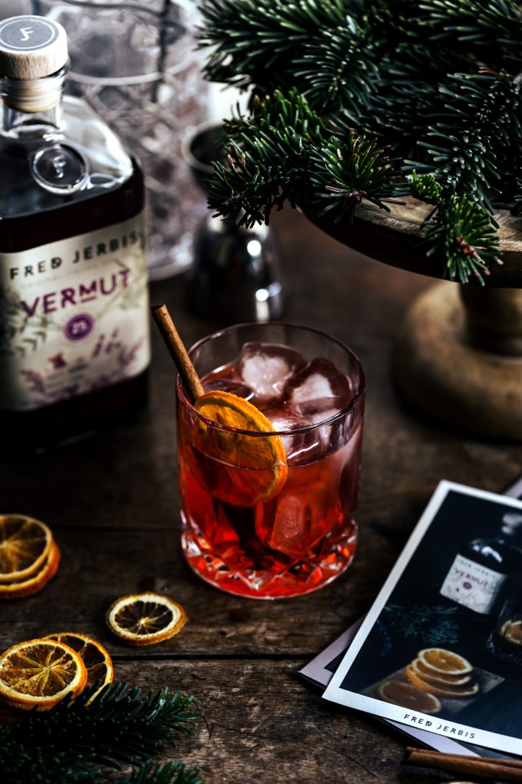 spiced negroni cocktail