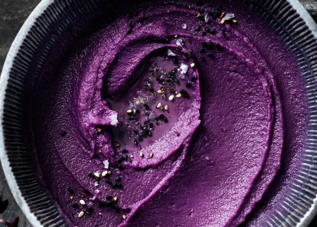 Hummus di carote viola arrostite